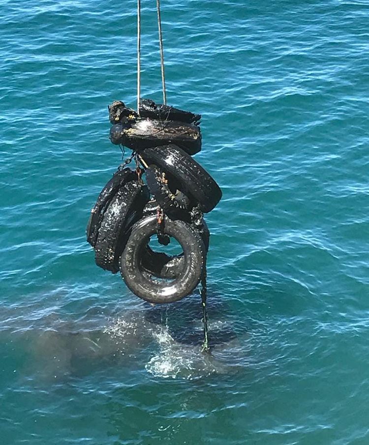 Sacaron Volquetes Con Residuos Del Fondo Del Muelle Piedra Buena