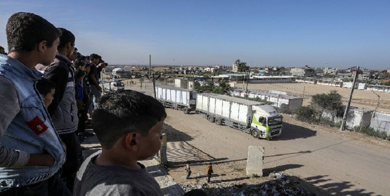 MIRÁ EL VIDEO Ingresó el primer convoy de ayuda humanitaria a Gaza