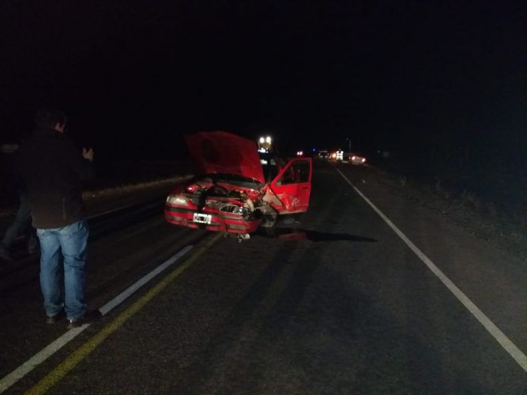 Fuerte colisión en ruta de acceso a El Maitén
