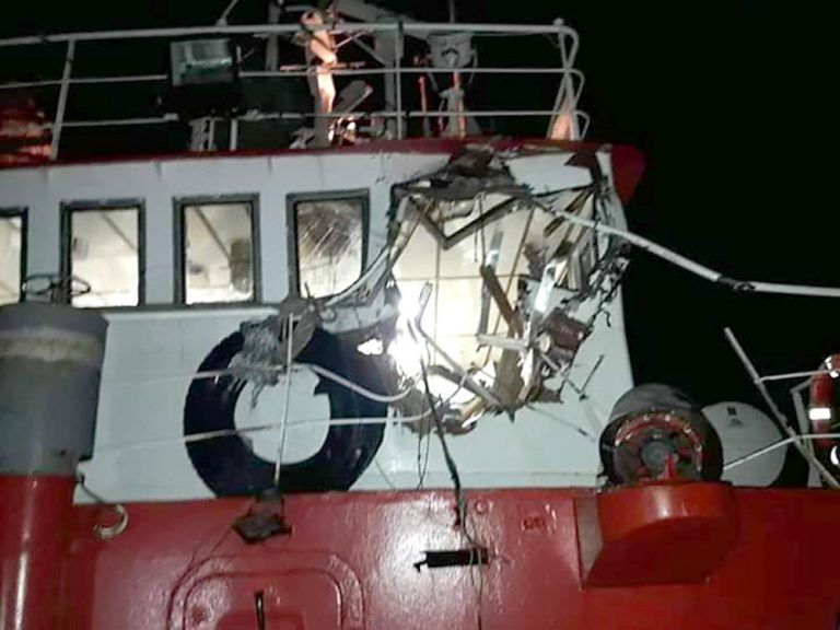 Dos barcos colisionaron en el Golfo Nuevo