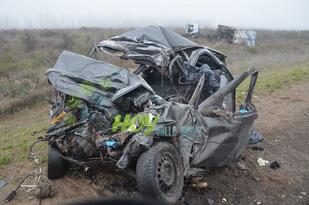 Dos personas murieron en un choque frontal sobre la Ruta 22