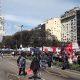 Organizaciones sociales se manifiestan y acampan en la Capital Federal