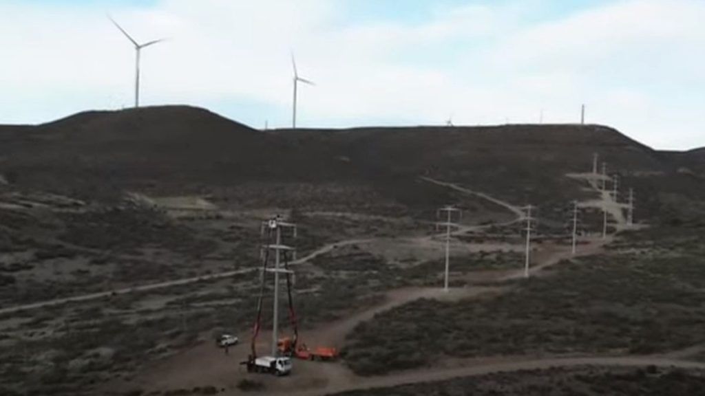 Nueva línea de alta tensión entre Pico Truncado y Caleta Olivia