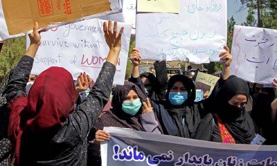 Protesta de mujeres en Afganistán