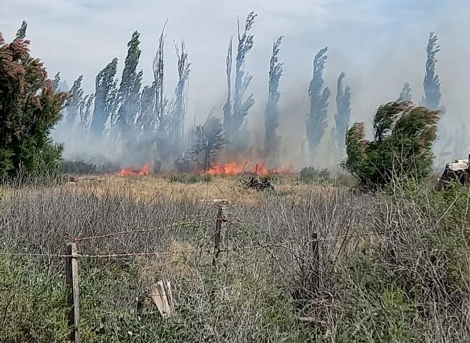 Incendio chacras San Cristóbal
