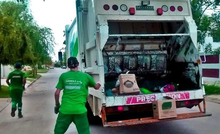 Recolección de residuos en Trelew
