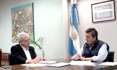 Sergio Massa con Gabriel Rubinstein