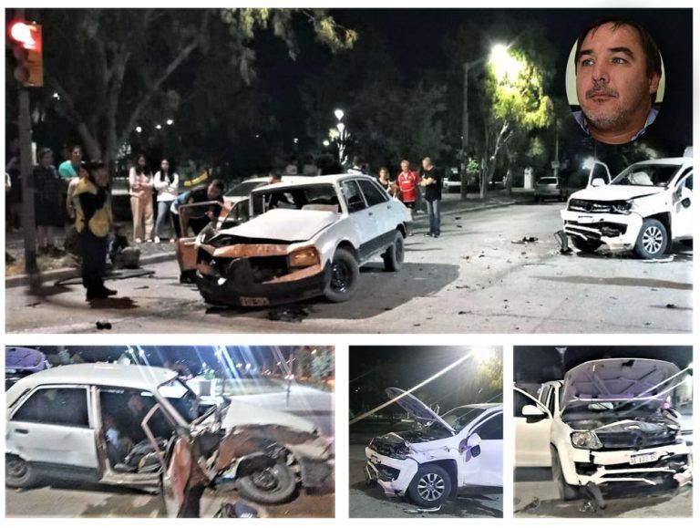 Chocó Gonzalo Carpintero, hubo varios heridos en el accidente,  estaba ebrio y fue demorado