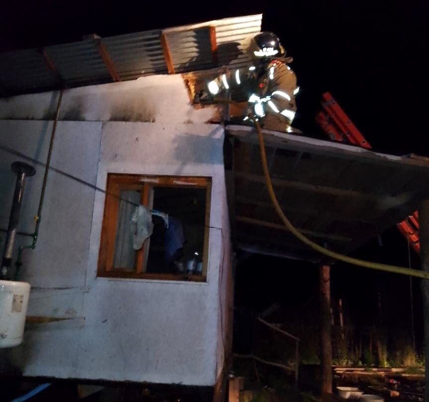 Incendio intencional en Las Golondrinas