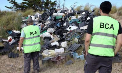 Inspecciones vinculadas a la limpieza de residuos pesqueros en Península de Valdés
