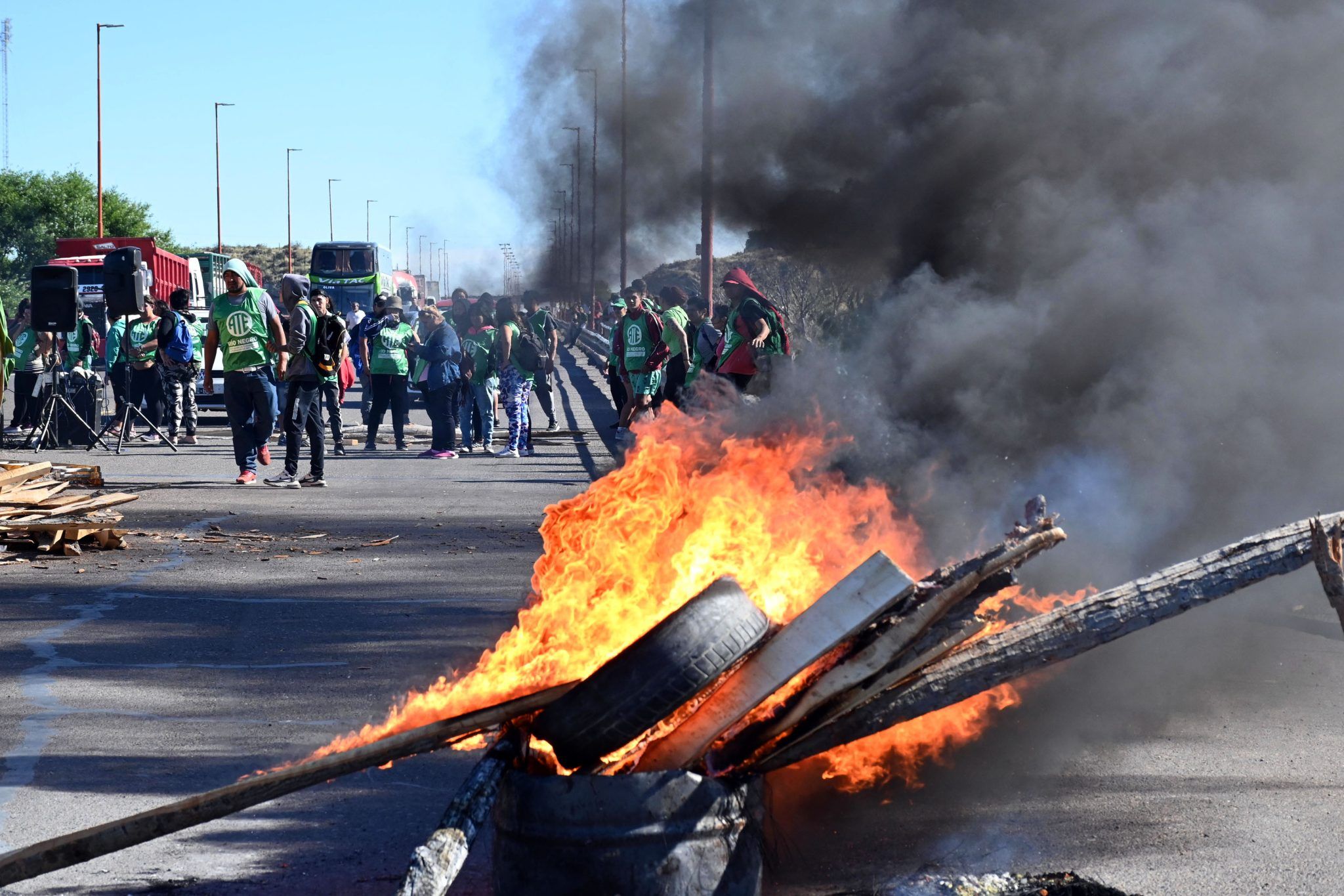 Protestas de ATE en Río Negro