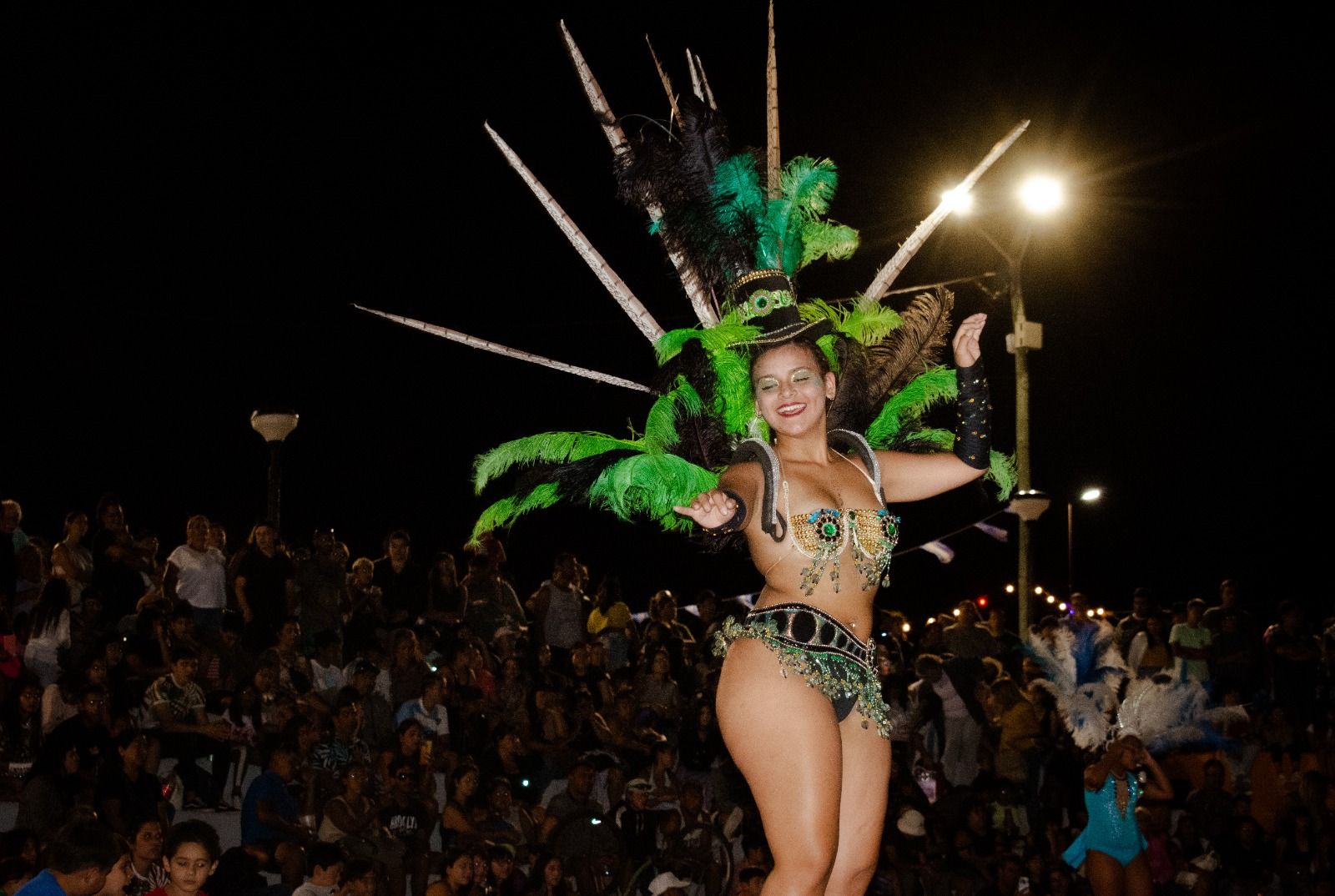 Previa de carnavales en Playa Unión