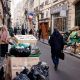 Basura en las calles de París