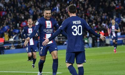 Lionel Messi y Kylian Mbappé en el PSG
