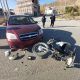 Choque entre automóvil y motocicleta en Comodoro Rivadavia