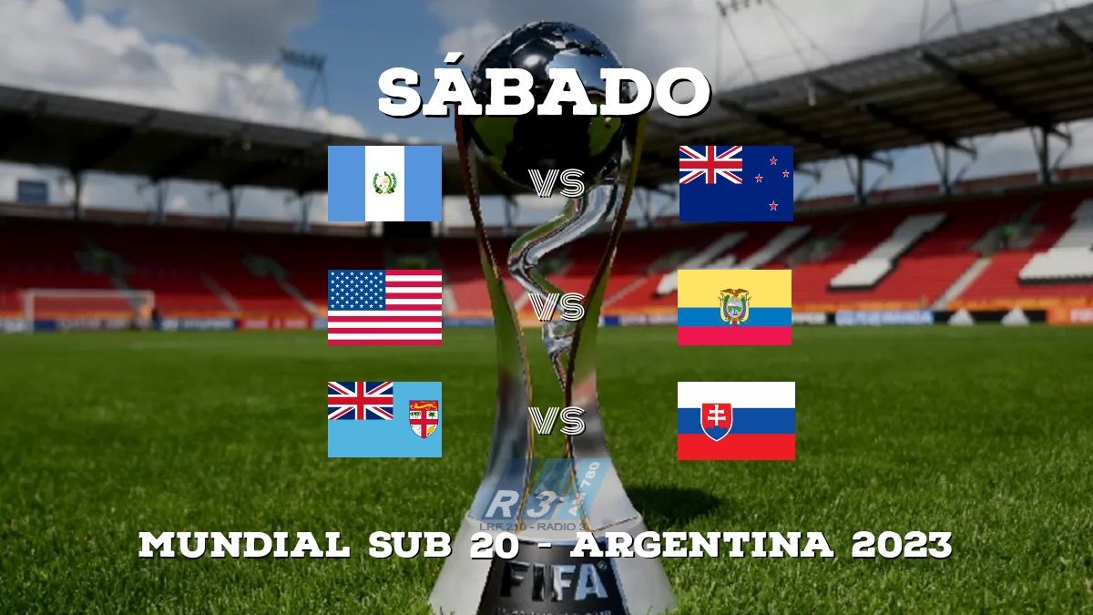 Mundial Sub 20 Los partidos que completan la fecha inaugural Radio 3