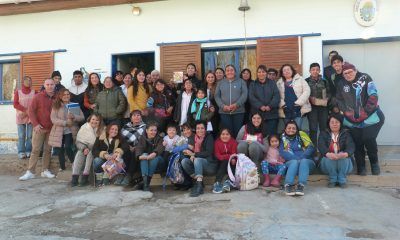 Recorrida de funcionarios del Ministerio de Educación de Chubut a escuelas de la Meseta