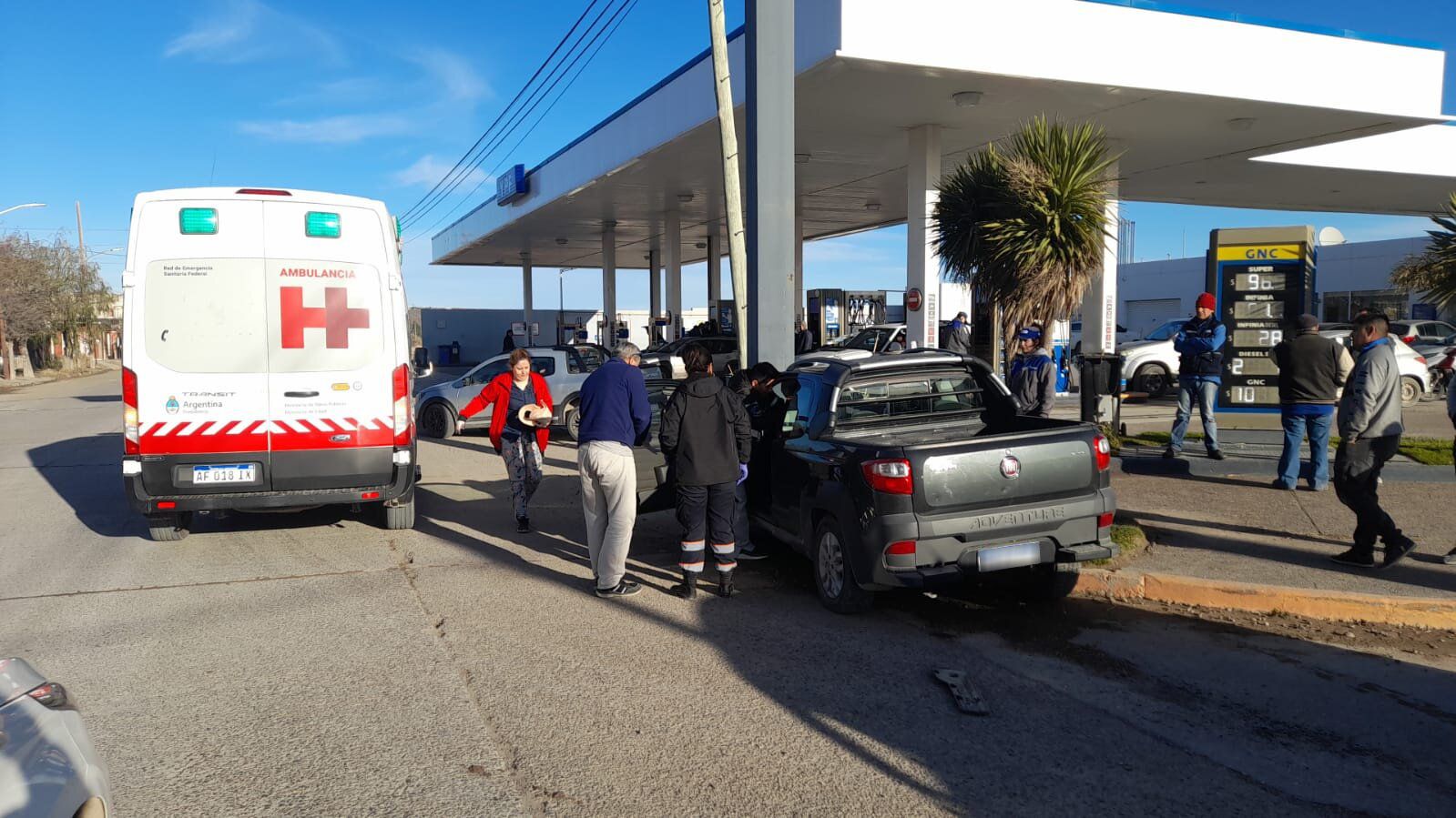 Una mujer fue hospitalizada tras un fuerte choque