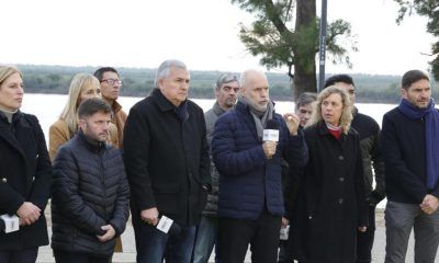 Horacio Rodríguez Larreta con Gerardo Morales en Rosario