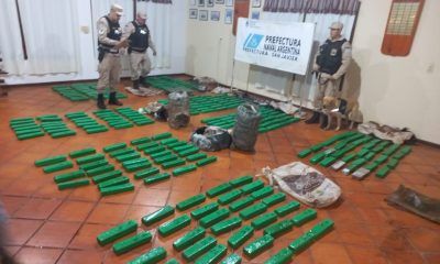 Prefectura Naval Argentina secuestró marihuana en Misiones