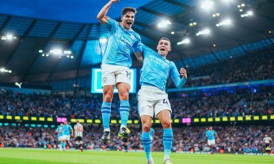 Julián Álvarez en la victoria del Manchester City sobre el Newcastle United por la segunda fecha de la Premier League de Inglaterra