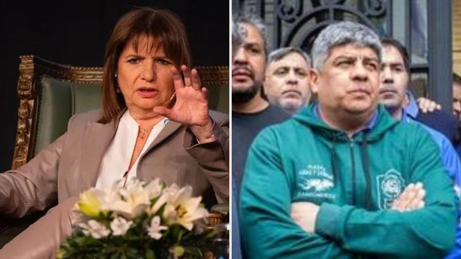 Bullrich dijo a Moyano que lo metería preso si corta la calle en su