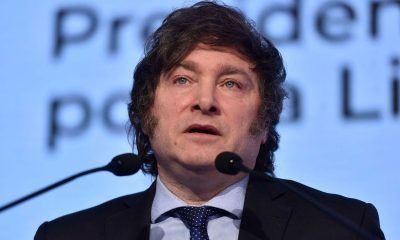 Javier Milei continúa su campaña en Parque Norte