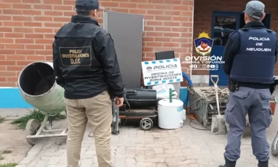 Policía de Neuquén recuperó 4 millones en herramientas y electrodomésticos robados