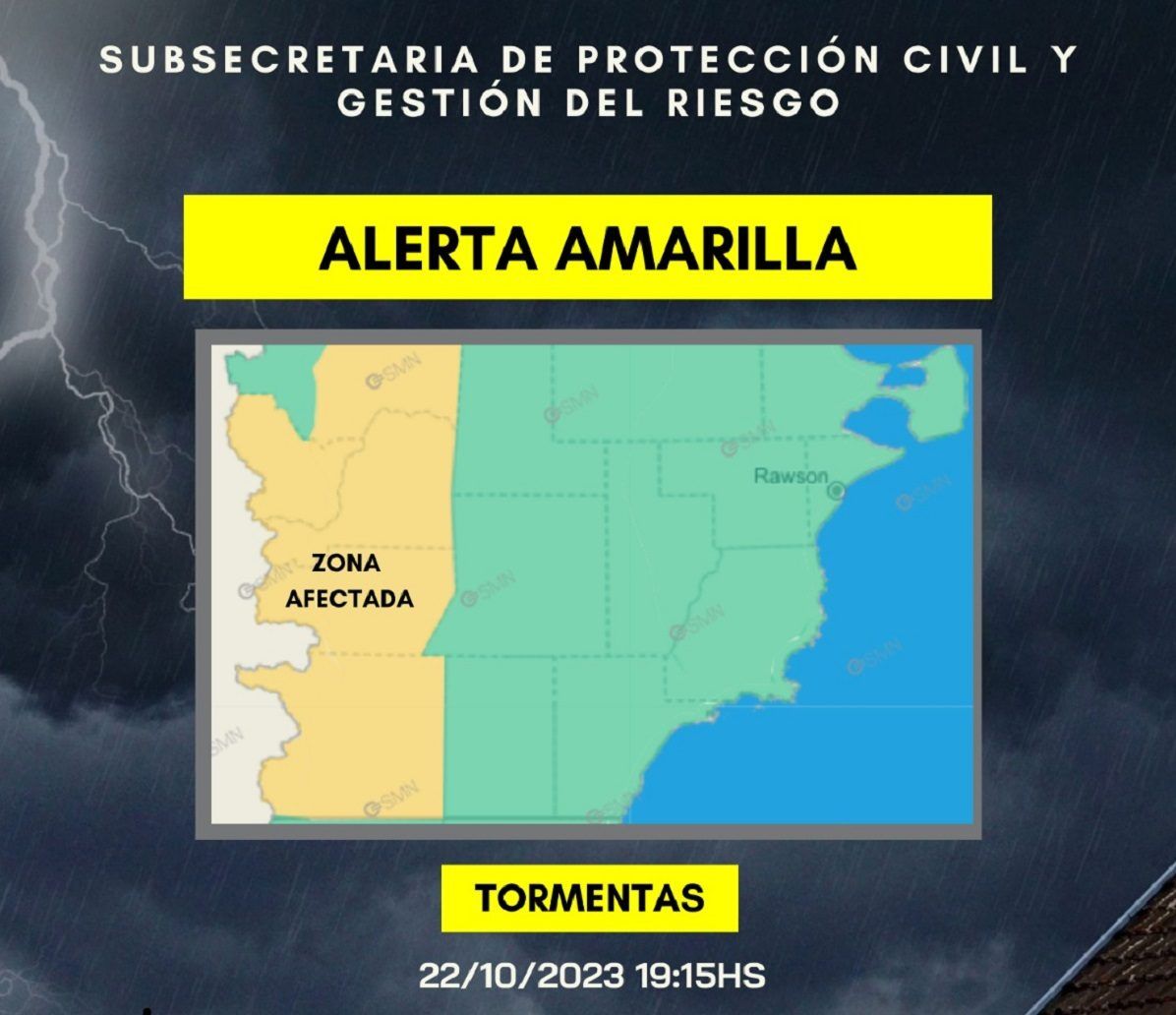 Alerta Amarilla Por Fuertes Lluvias En La Provincia Radio 3 Cadena Patagonia 0809