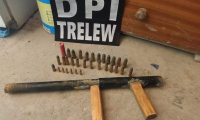 Secuestro de arma de fuego tumbera en allanamiento por robo en Trelew