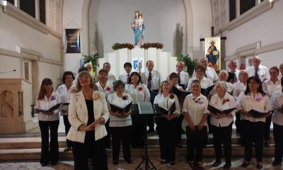 Cierre de fin de año del taller Coral de Adultos Mayores de Trelew en la Catedral María Auxiliadora