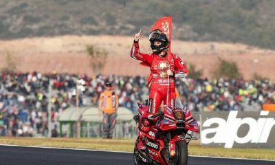 El italiano Bagnaia gana en Valencia y repite título en MotoGP