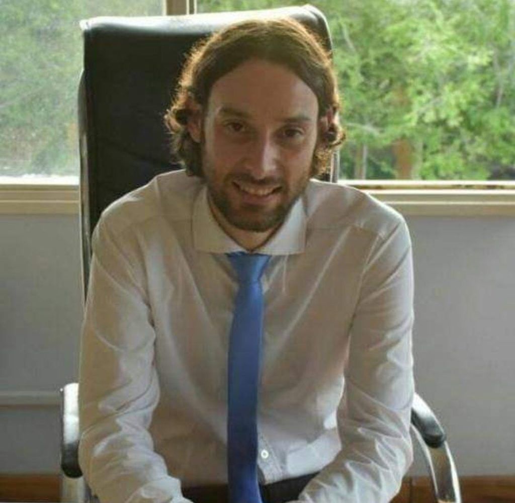 Presidente del cuerpo deliberativo de la ciudad de Trelew, Lic. Juan Aguilar.