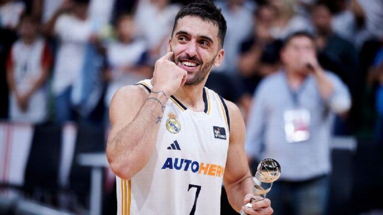 Campazzo estuvo presente en el triunfo de Real Madrid por la Euroliga de básquetbol