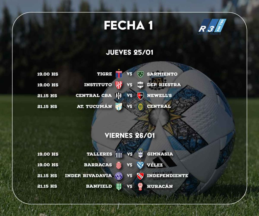Fecha 1 - Copa LPF 2024