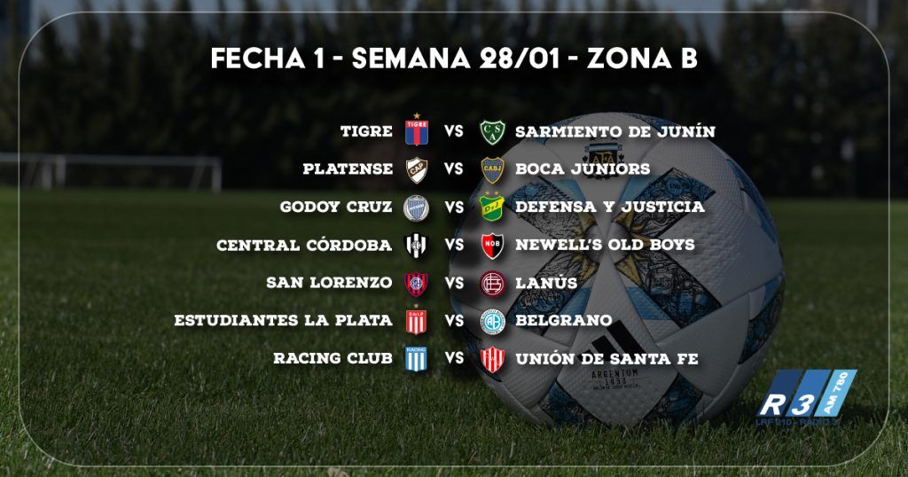 Fecha 1 - Zona B - Copa de la Liga Profesional