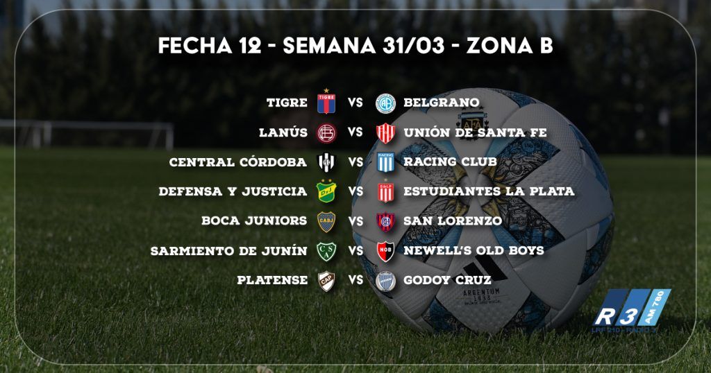Fecha 12 - Zona B - Copa de la Liga Profesional