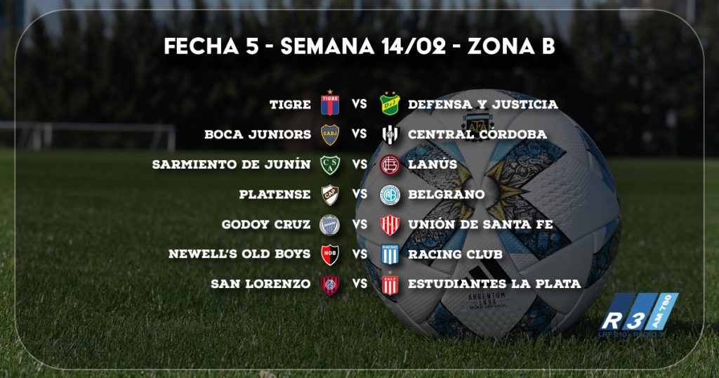 Fecha 5 - Zona B - Copa de la Liga Profesional