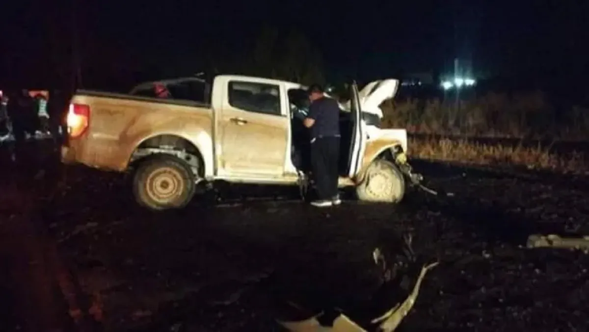 Choque en la Ruta 7 a la altura de San Patricio del Chañar. Foto: LM Neuquén.
