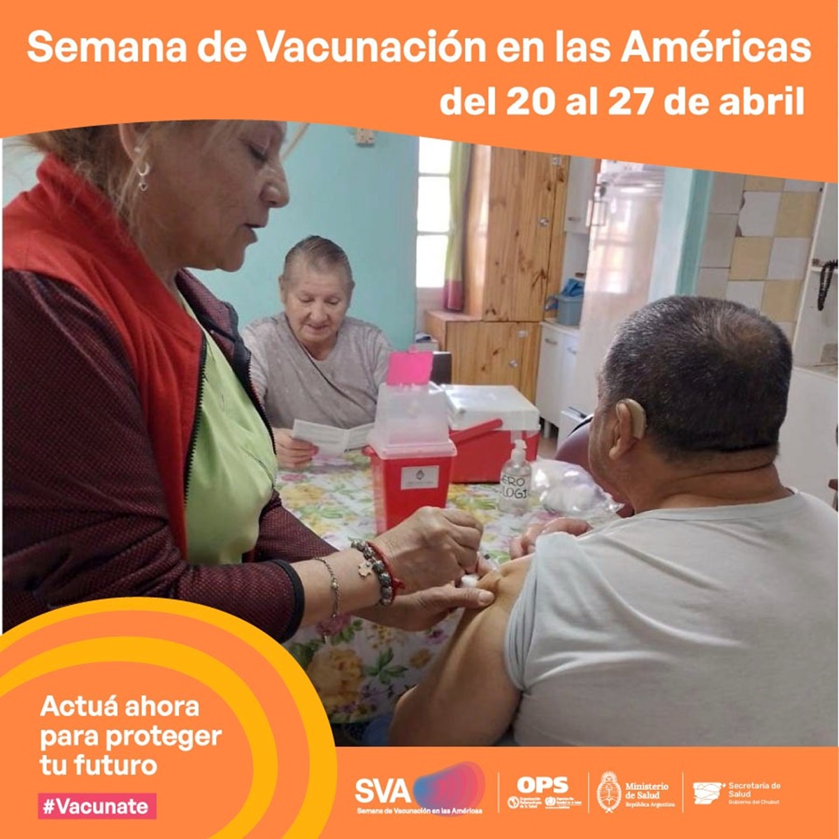 #Vacunate | Chubut se suma a la “Semana de Vacunación en las Américas 2024”