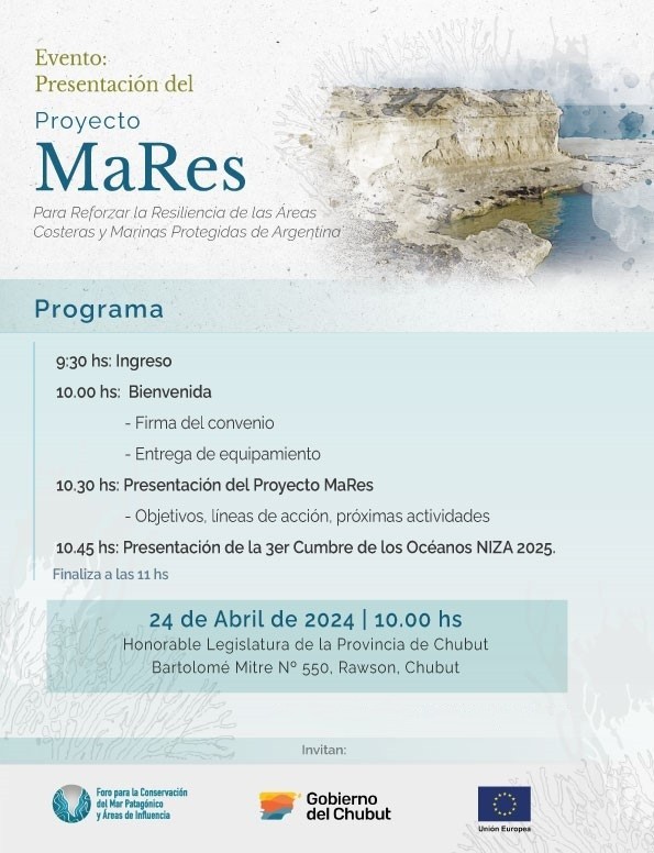 Provincia firmará un convenio para la conservación de Áreas Costeras y Marinas Protegidas
