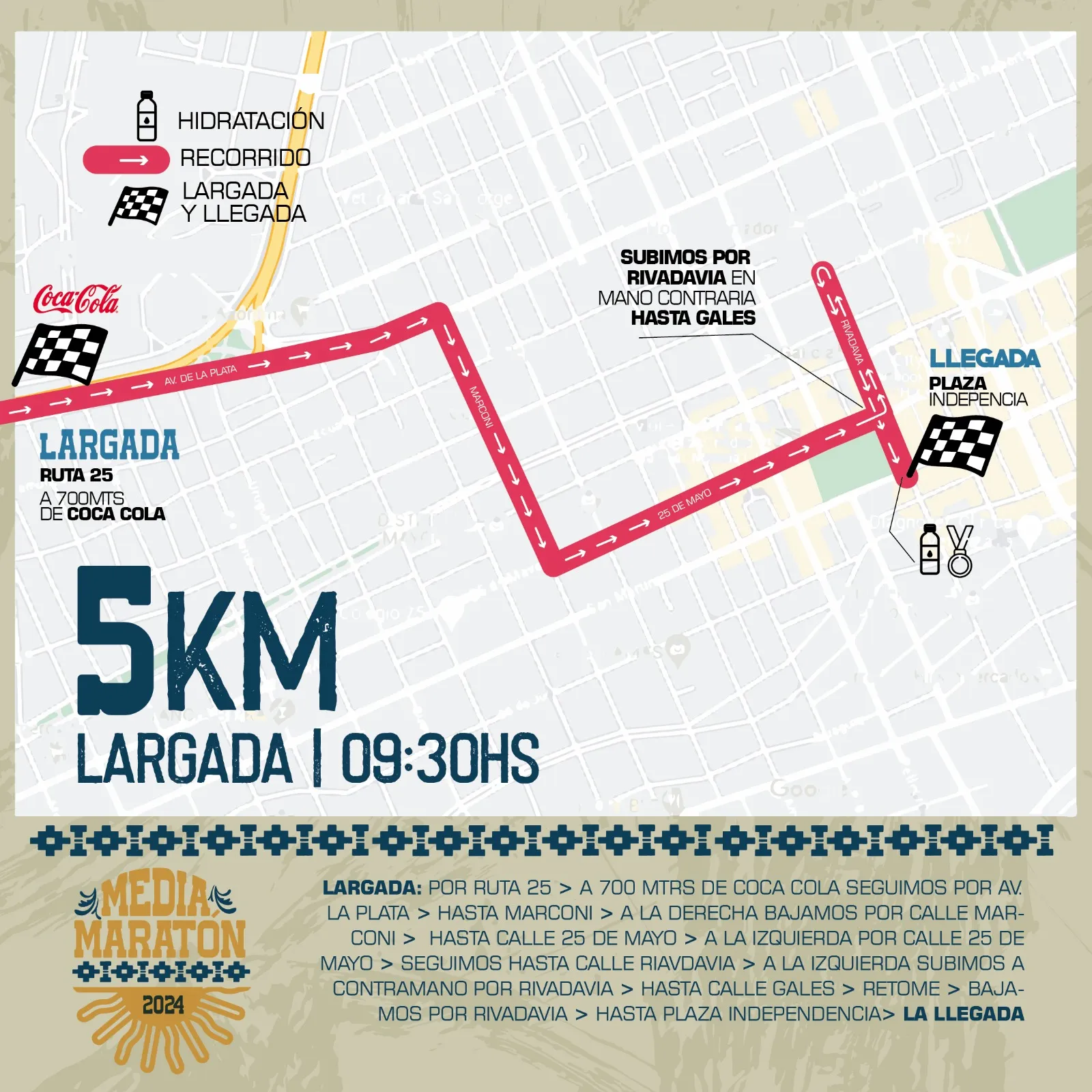 Se corre la tradicional prueba atlética “21K Día de la Patria”