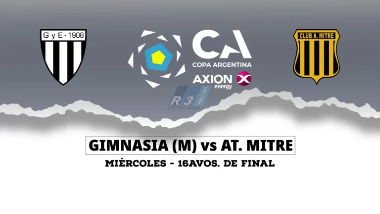 Gimnasia de Mendoza y Atlético Mitre se miden por Copa Argentina