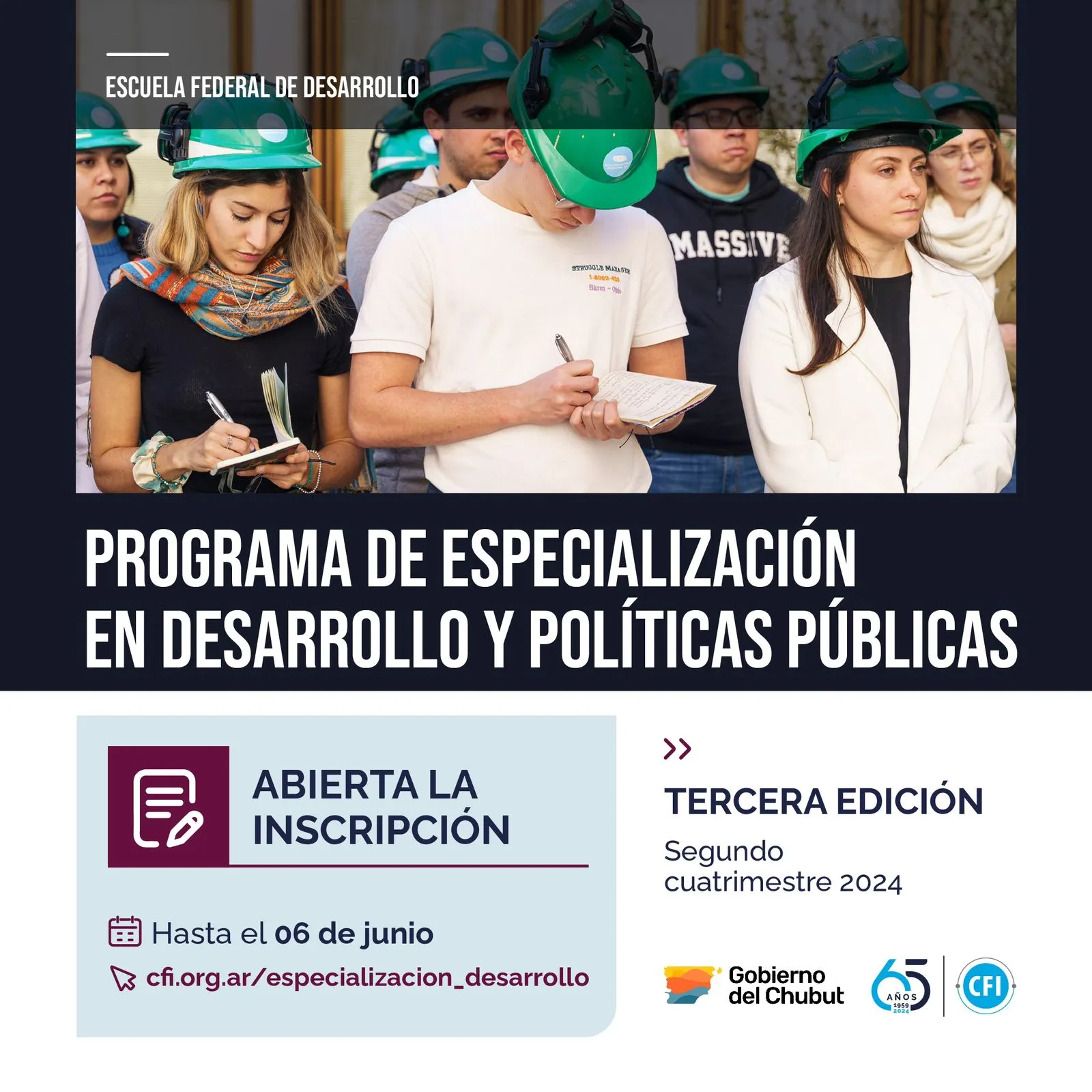 Convocan al Programa de Especialización en Desarrollo y Políticas Públicas del CFI