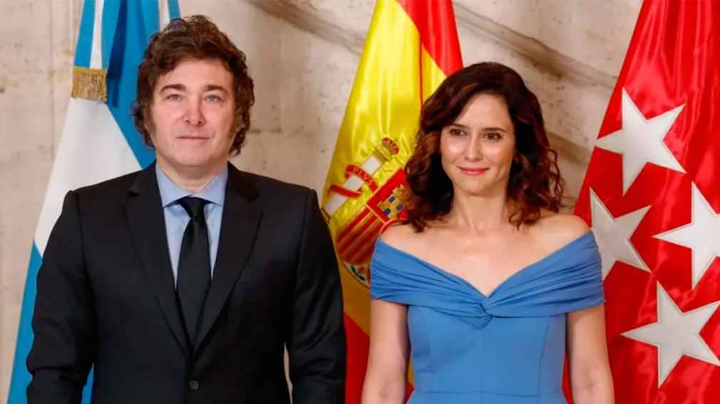 Javier Milei fue premiado y se reunió con Díaz Ayuso en España - Radio ...