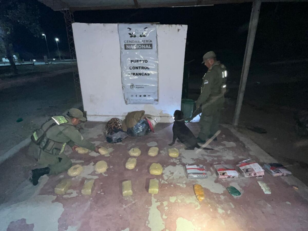 Gendarmería incautó dinero, marihuana y coca en tres procedimientos