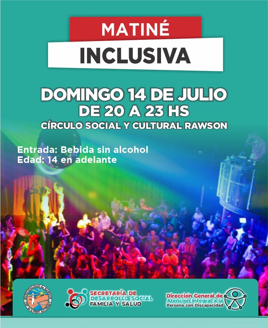 Jóvenes podrán participar de la segunda edición de la Matiné Inclusiva
