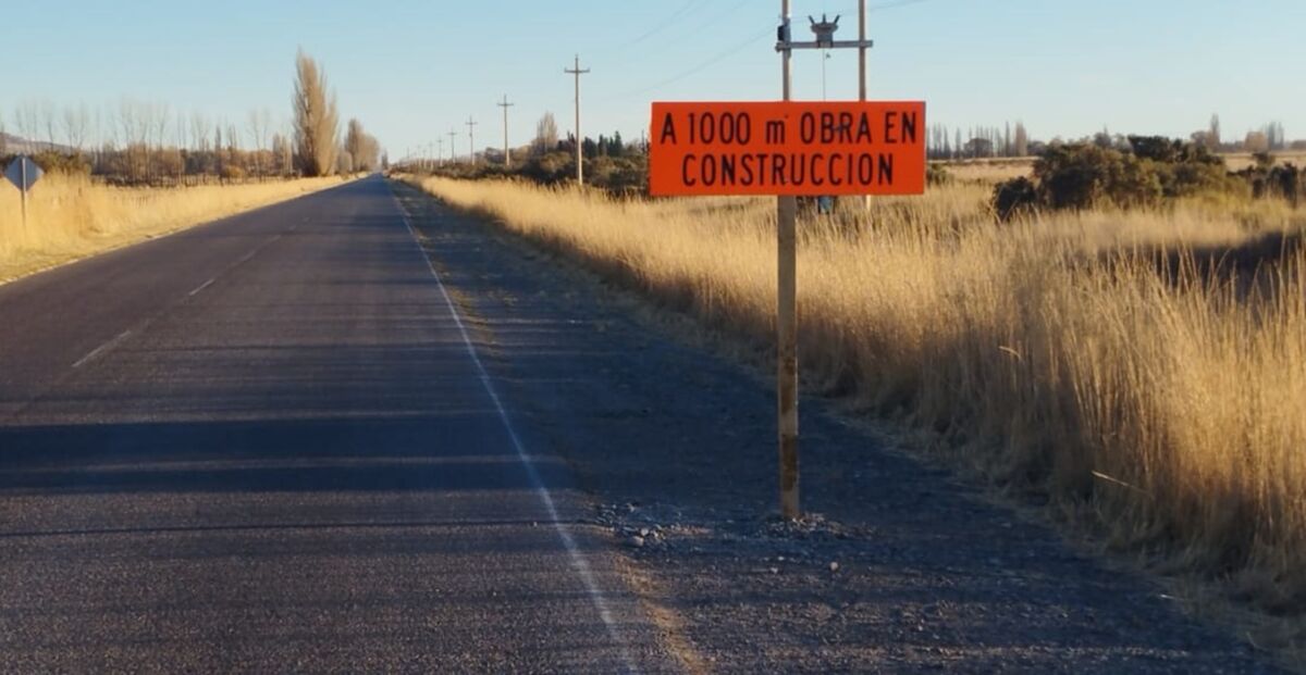 Corte y desvío en la Ruta N° 7 entre Gaiman y Dolavon