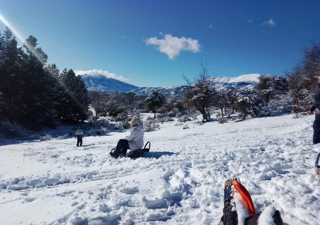FOTOS | Sierra Colorada: el creciente atractivo invernal de Trevelin