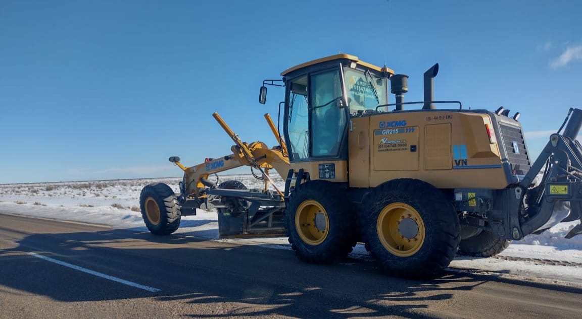 Estado de las rutas en Chubut trabajos de despeje y precauciones